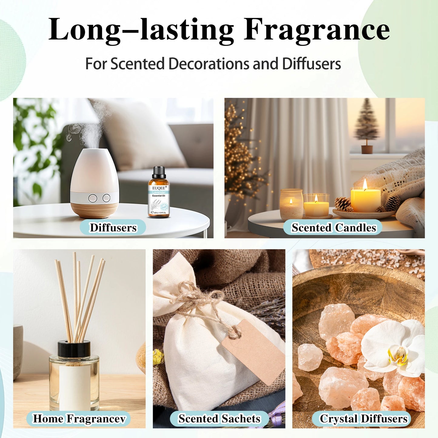 Lavender Essential Oil Diffuser Humidifier 30ml