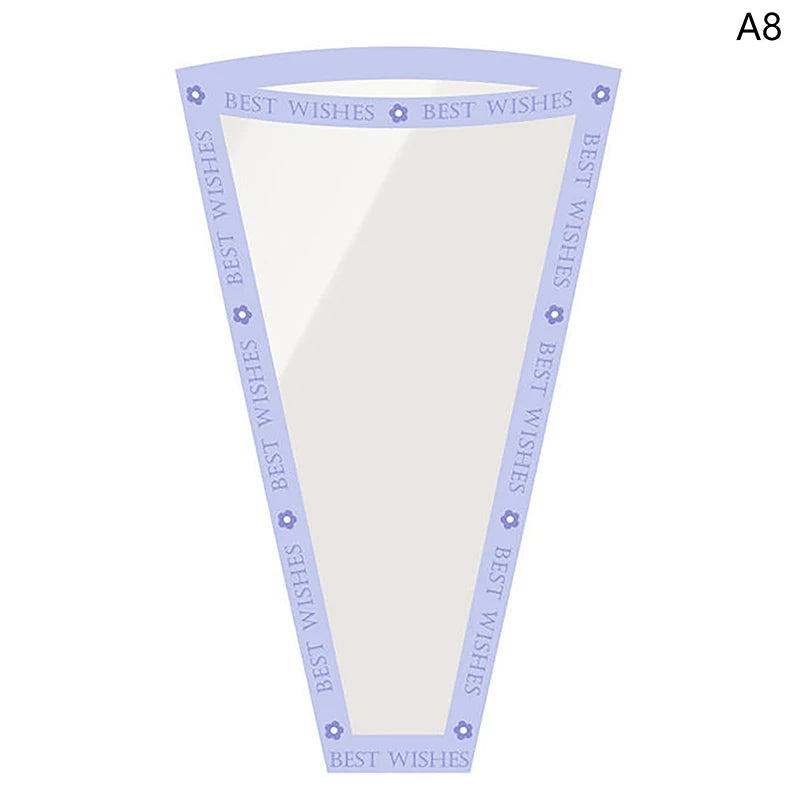 Floral Gift Bags Transparent Cellophane 50 Pack