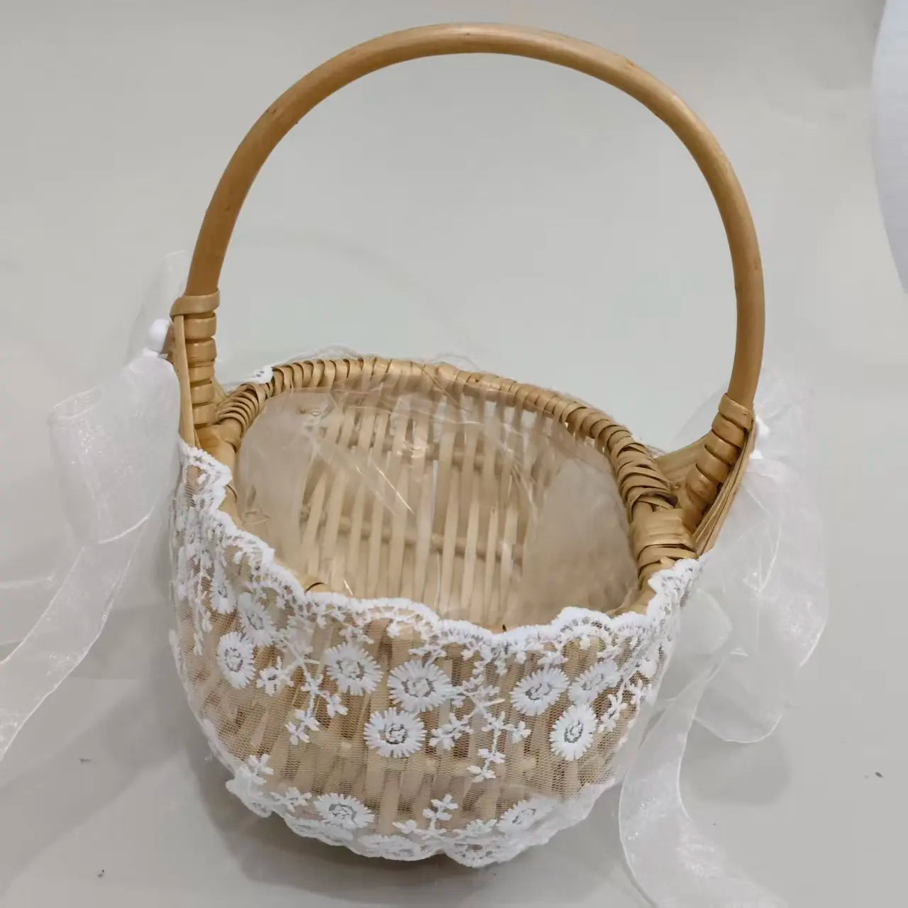 Flower Girl Bridesmaid Basket Wedding Gift