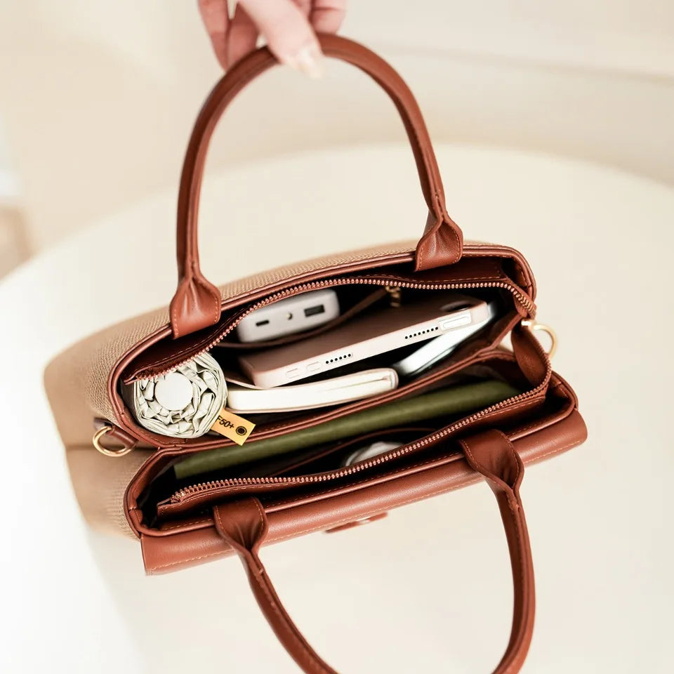 Elegant PU Leather Tote Bag