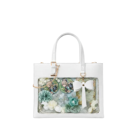 Transparent Bow Tote Bag