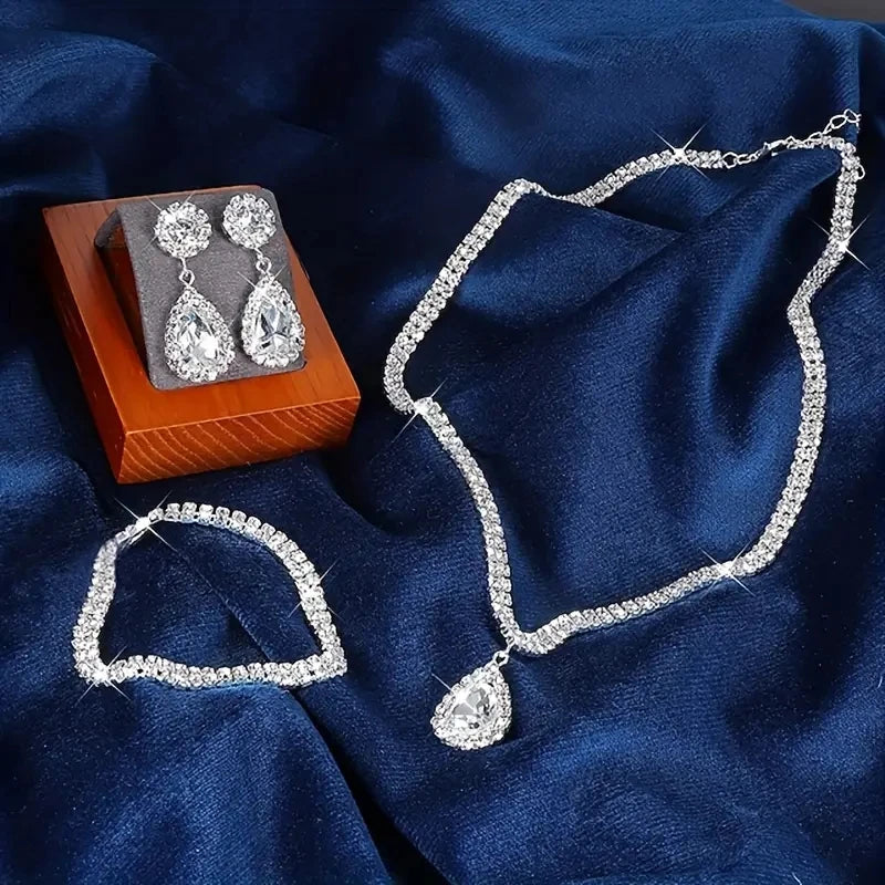 Rhinestone Crystal Jewelry Set