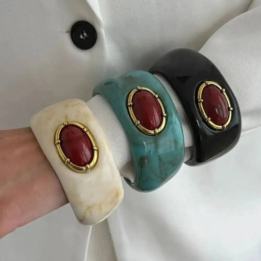 Chunky Resin Cuff Bracelet