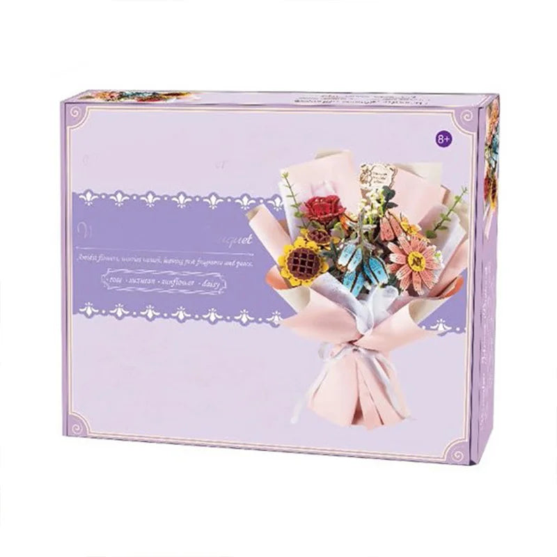 DIY Wooden Flower Bouquet Kit Valentine Gift