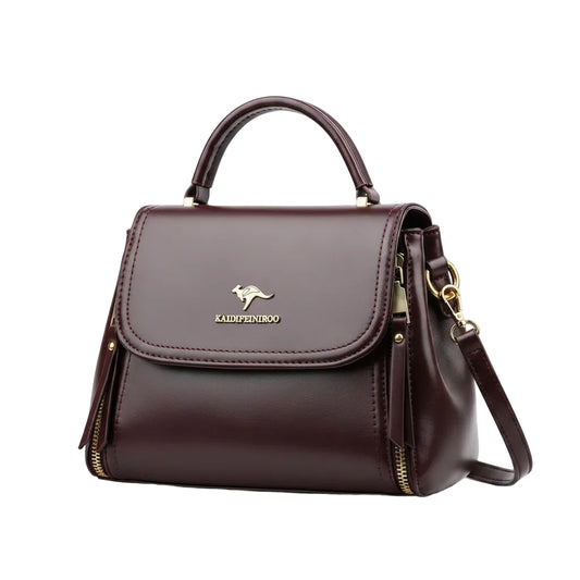 Vintage Leather Crossbody Bag