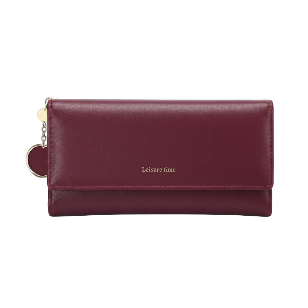 Leather Tri-Fold Women Wallet