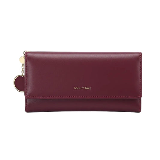 Leather Tri-Fold Women Wallet