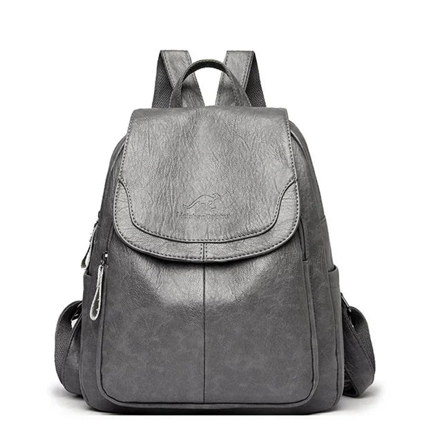Soft Leather Women Backpack