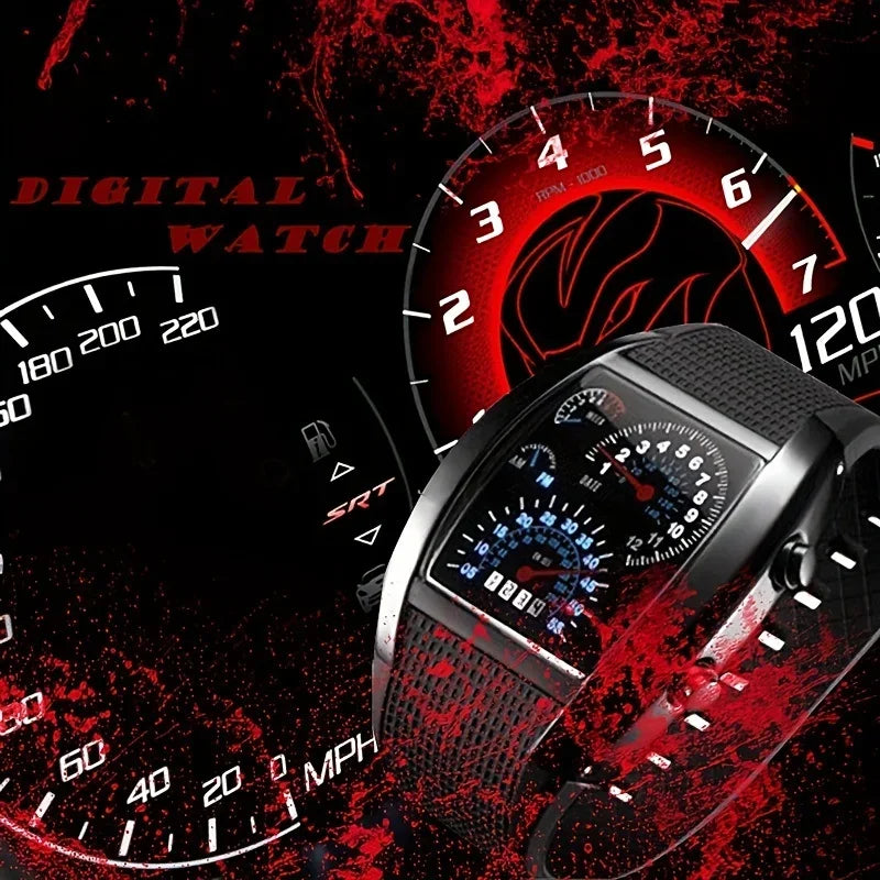 LED Aviation Men Watch