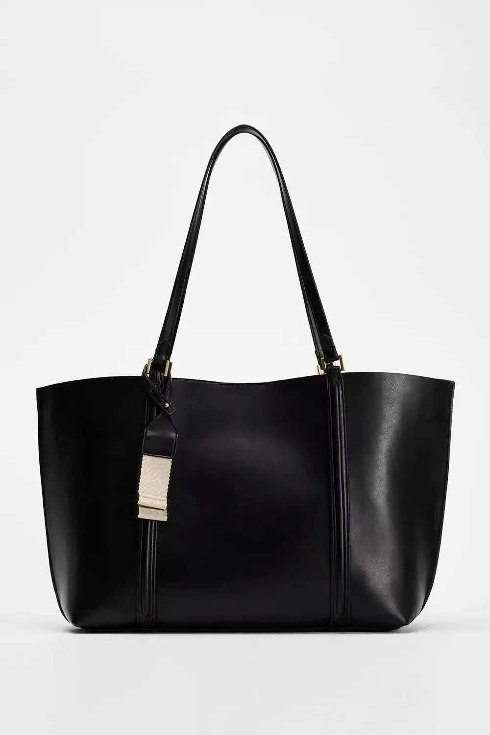 Vintage Leather Underarm Tote Bag