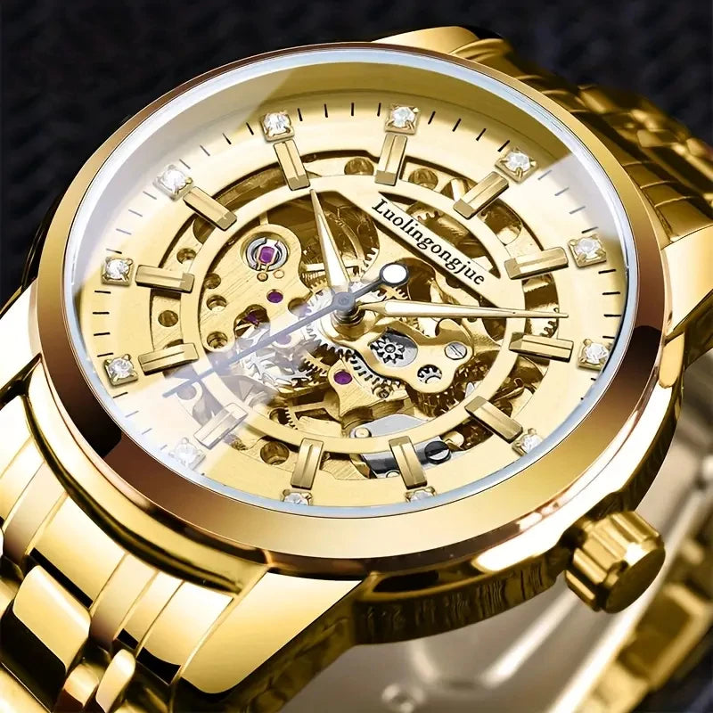 Hollow Diamond Automatic Men's Watch