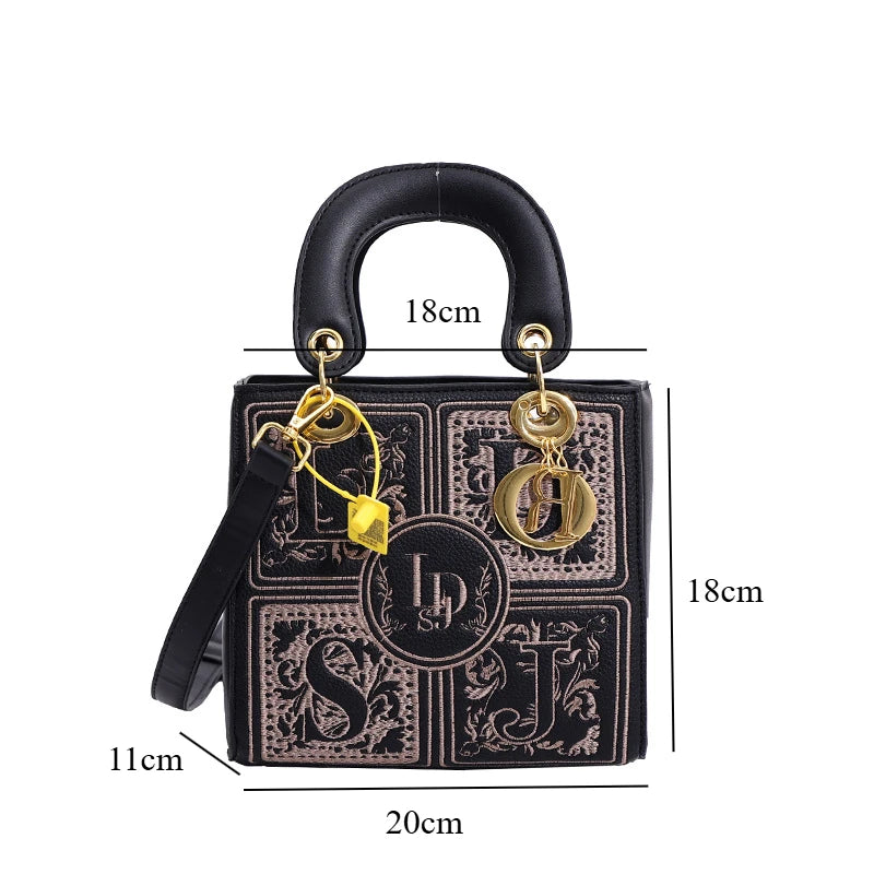 Royal Embroidery Crossbody Bag