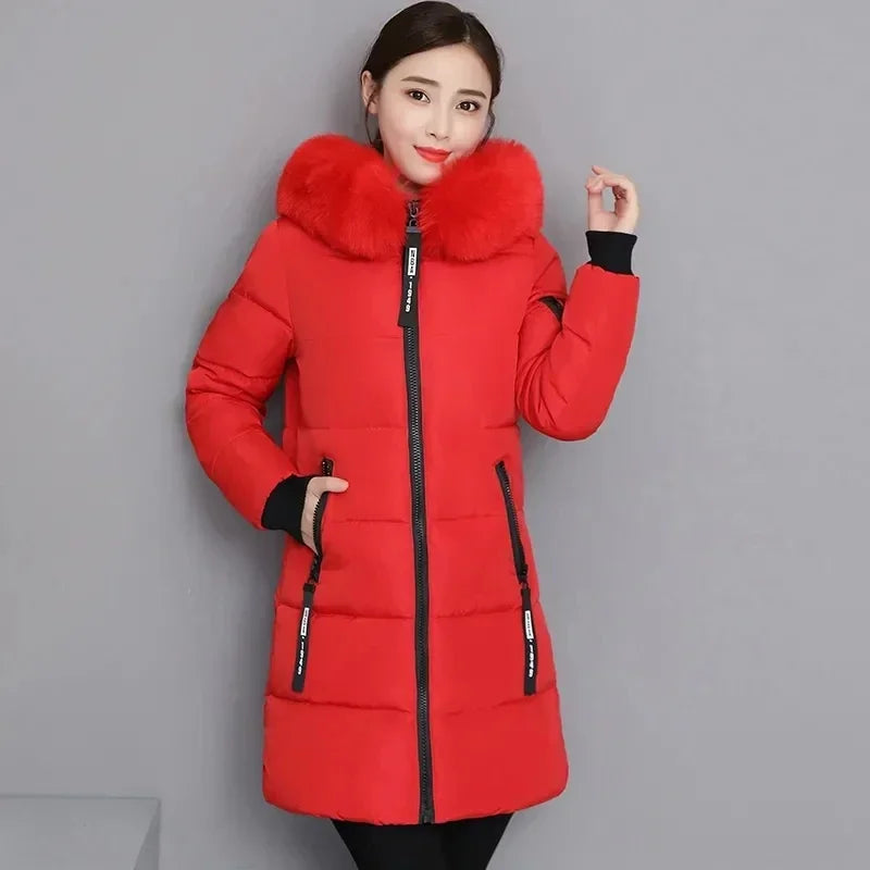 Long Hooded Women Parka