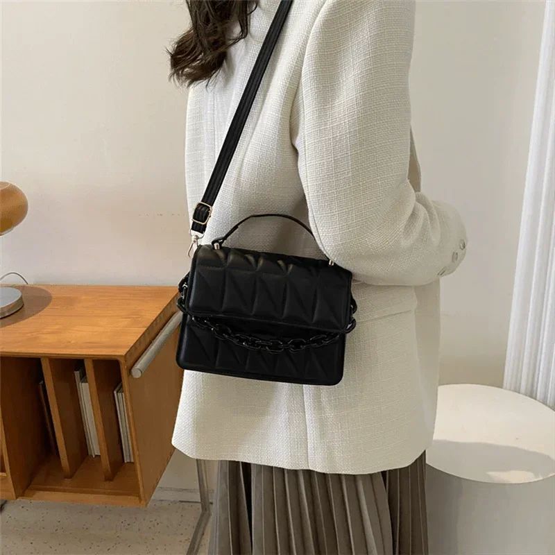 Quilted Mini Crossbody Tote Bag