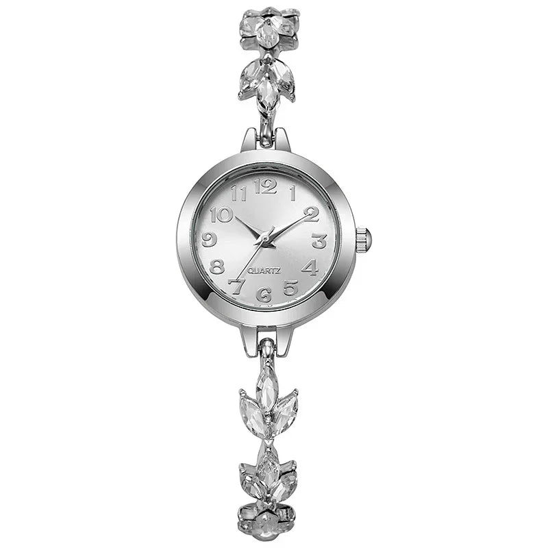 Women's Arabic Dial Rhinestone Quartz Watch