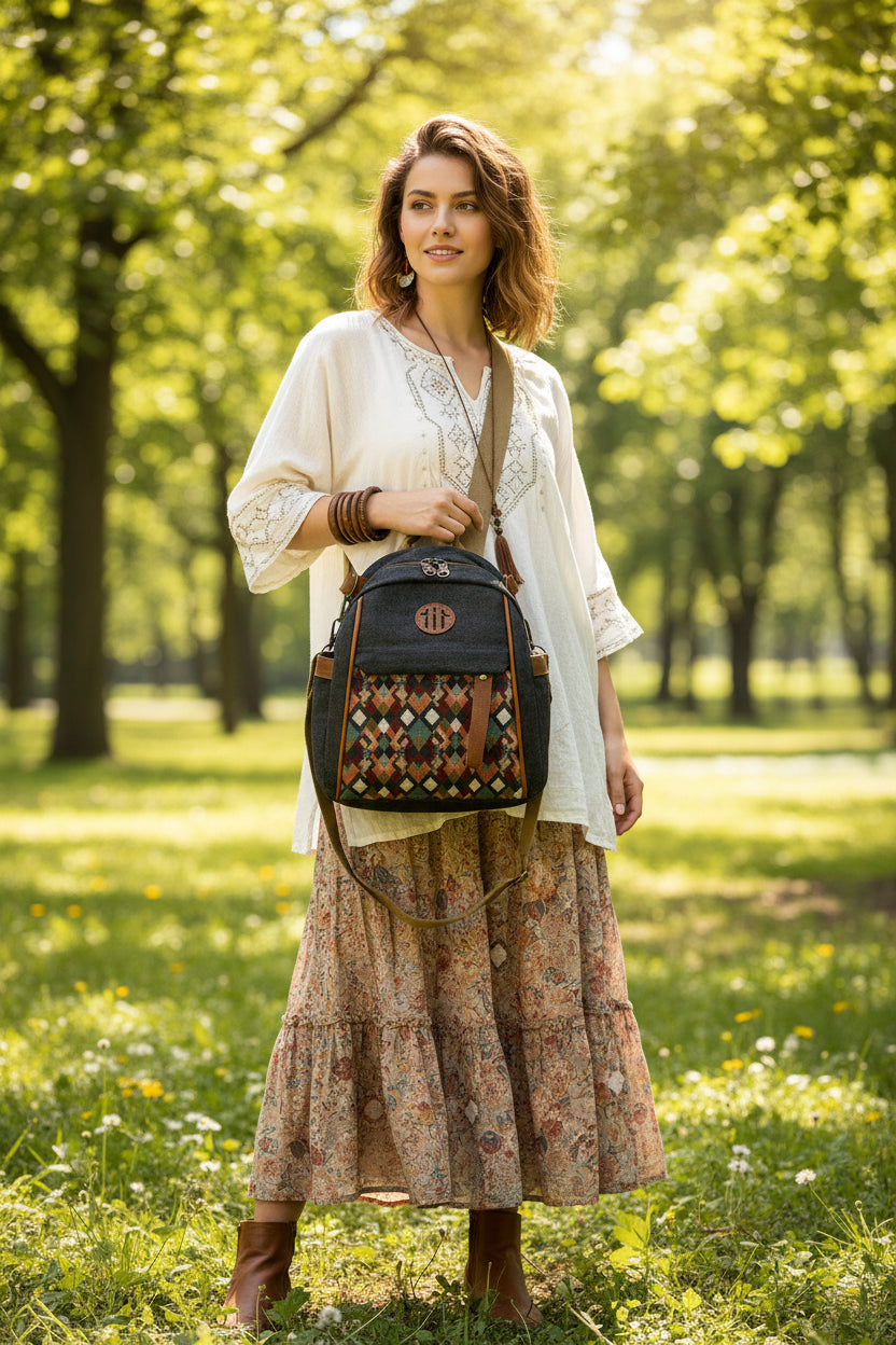 Women's Denim Backpack