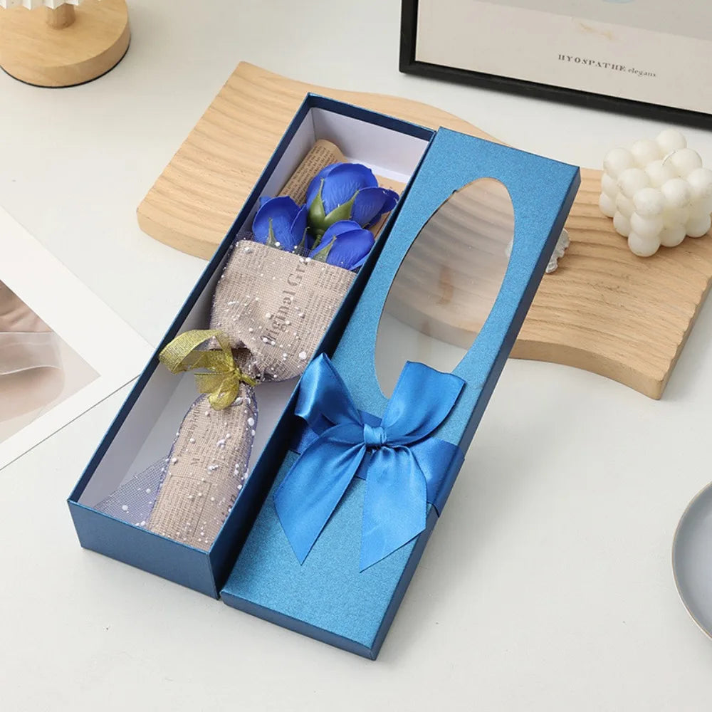 Rose Bouquet Gift Box Bow Decor Teacher