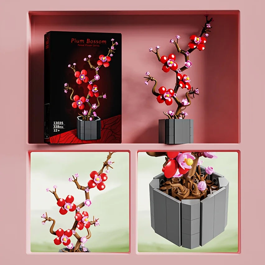 Miniature Orchid Flower Building Blocks Gift