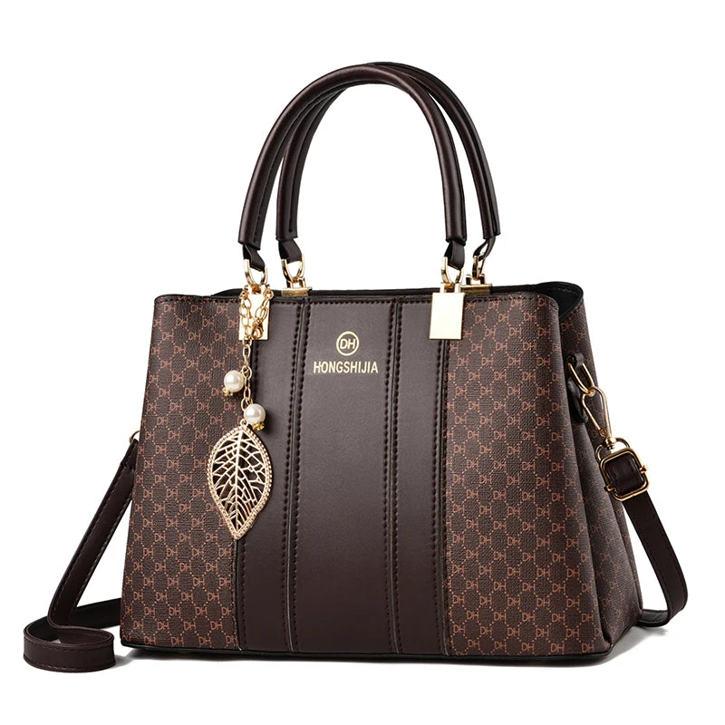 Elegant Leather Top-Handle Tote