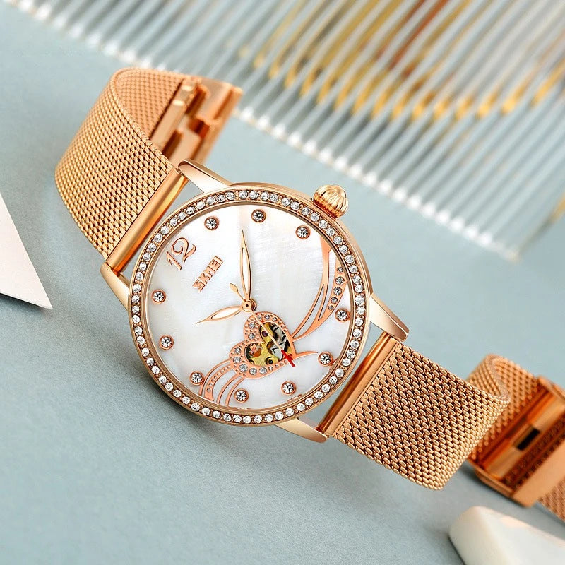Crystal Mechanical Women Watch