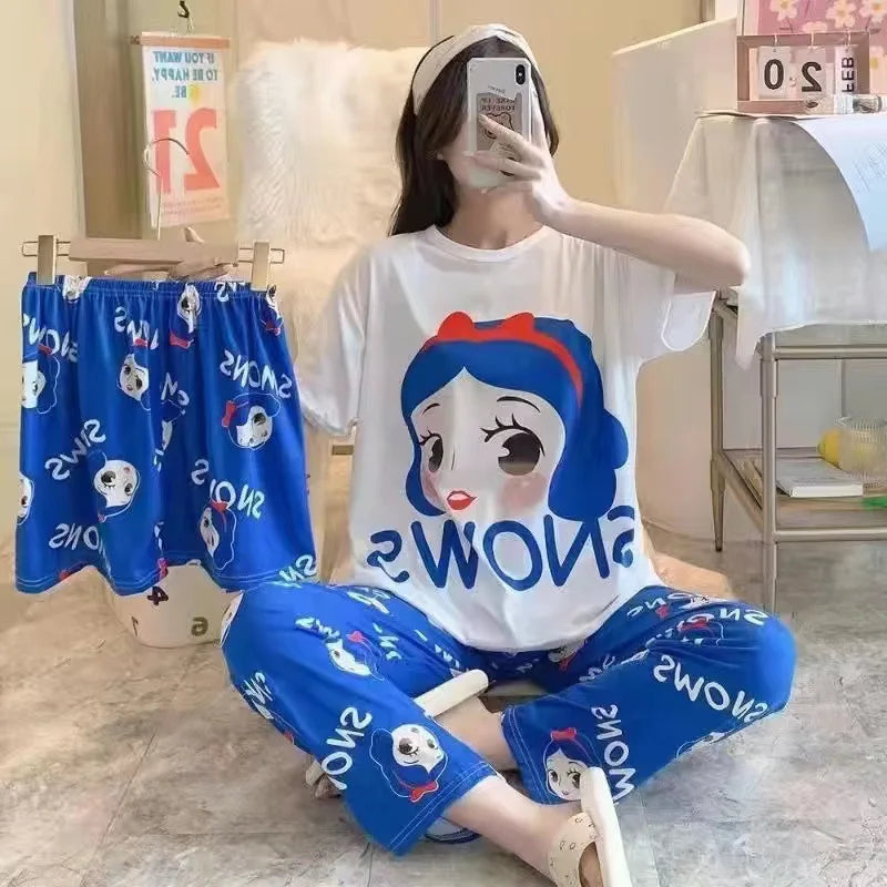 Women's Sweet Cartoon Pajama Set