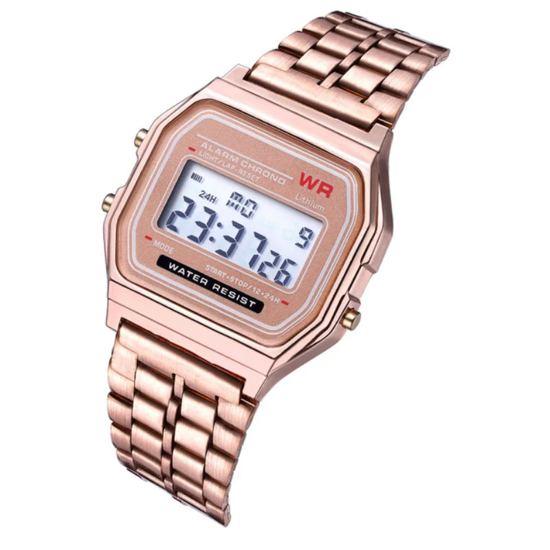 F91W Steel Band Digital Watch