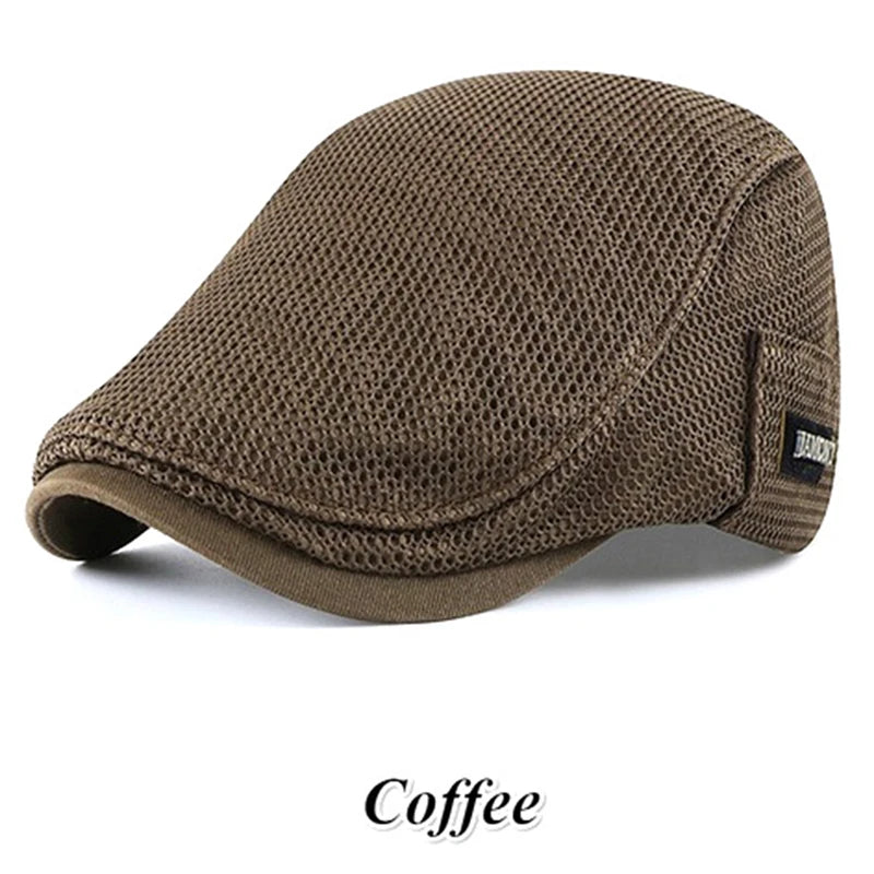 Mesh Breathable Newsboy Beret