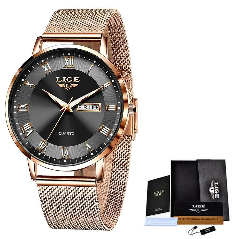 LIGE Steel Women Watch