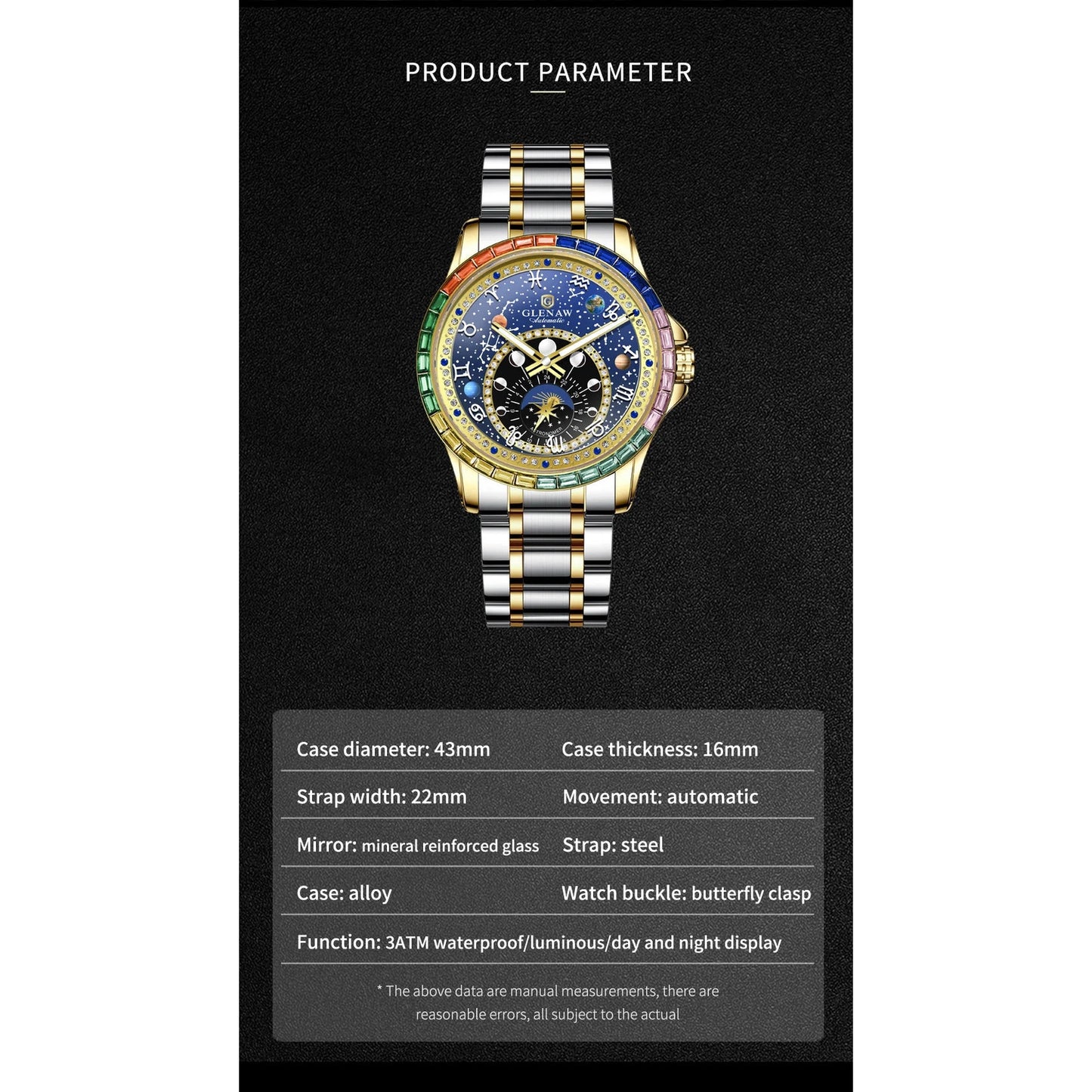 Golden Mechanical Men Watch