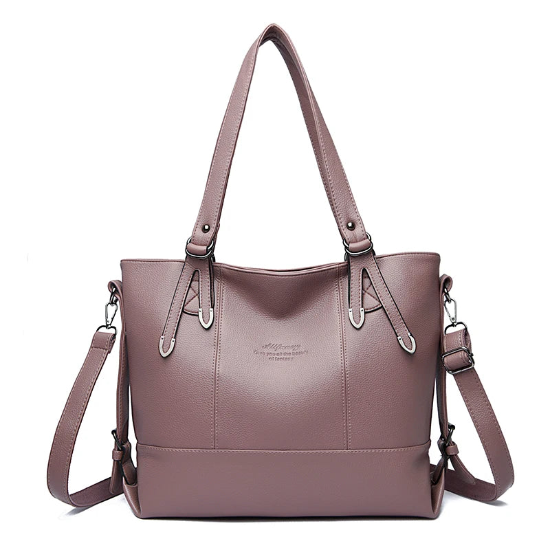 Soft Leather Large Tote Bag