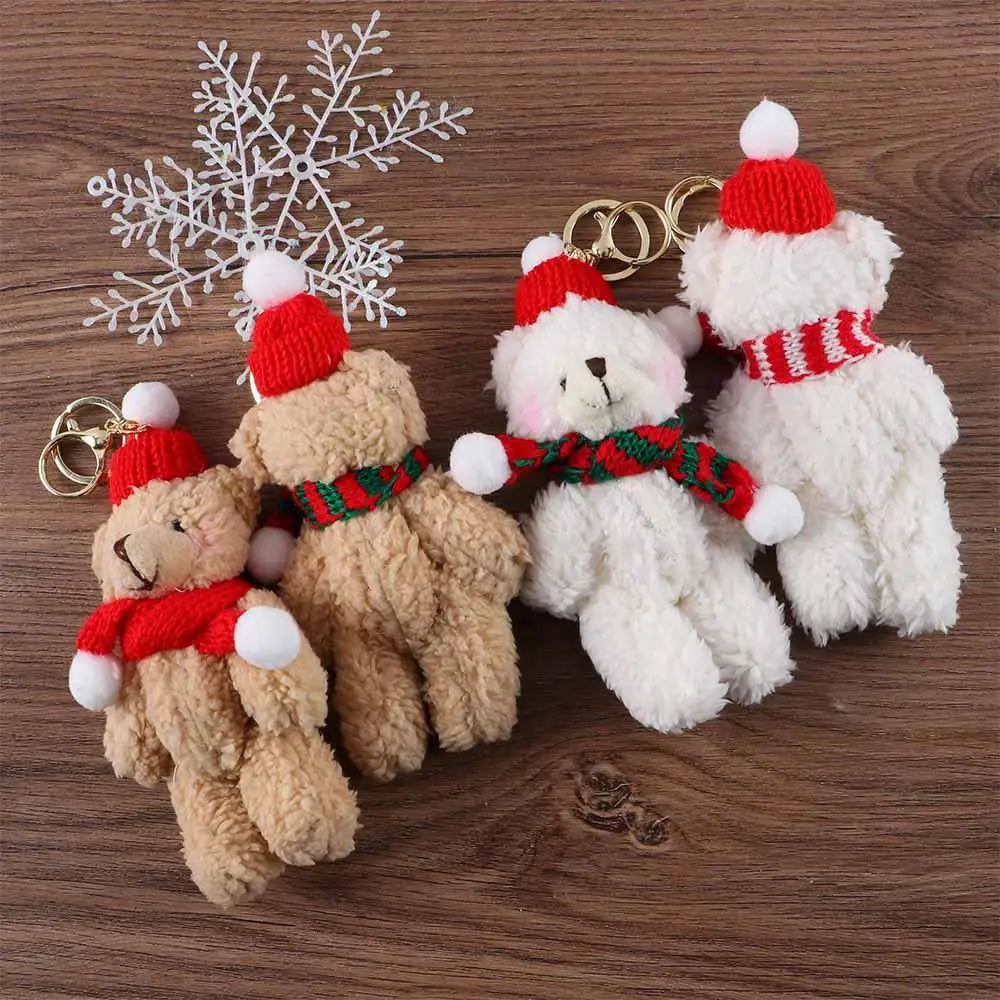 Bear Plush Keychain Car Bag Pendant Gift