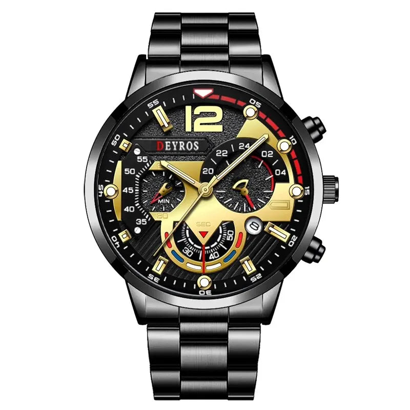 Men's Luxury Stainless Steel Quartz Watch