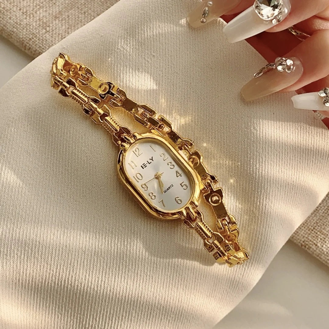 Women's Gold Bracelet Luxury Watch