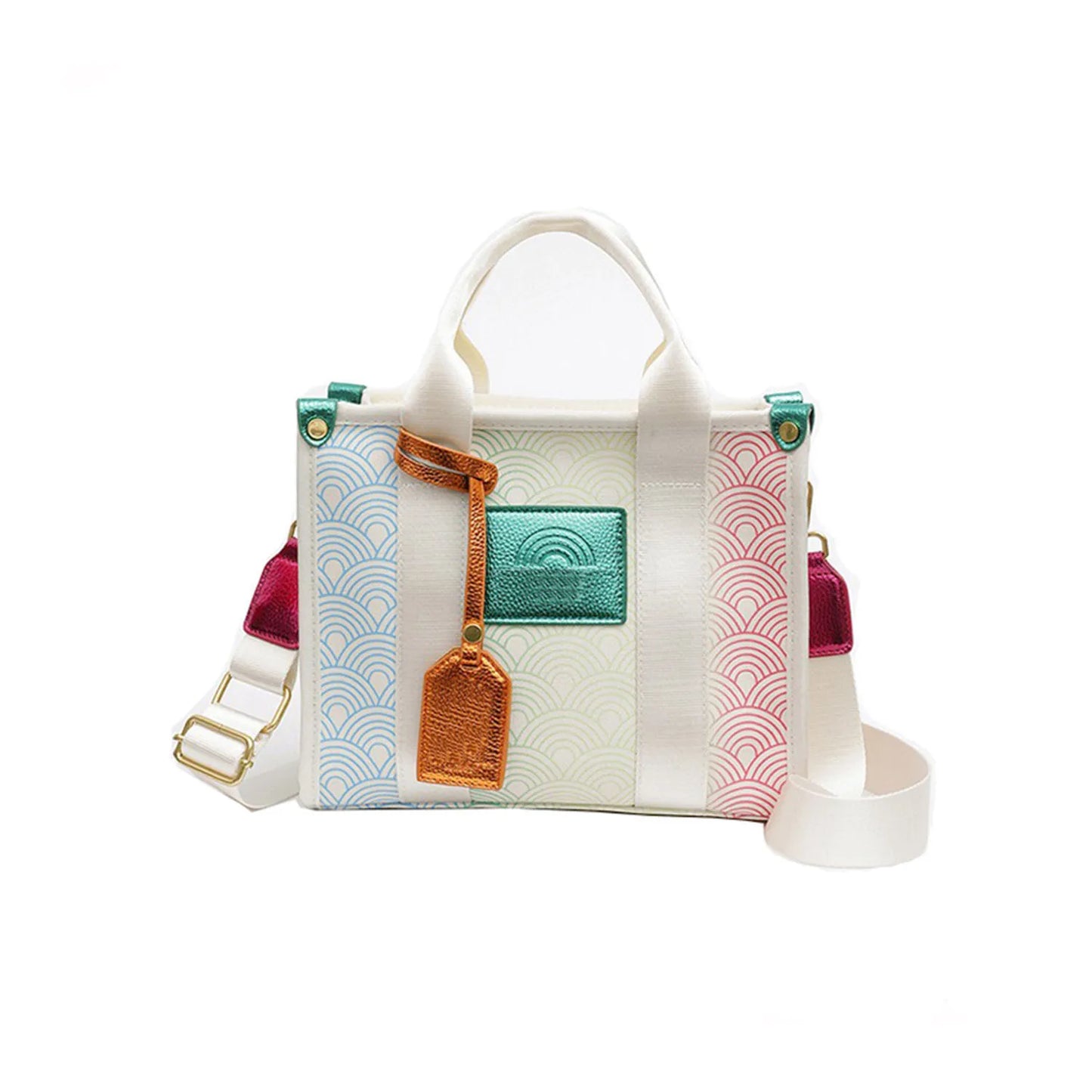 Gradient Stitching Tote Bag
