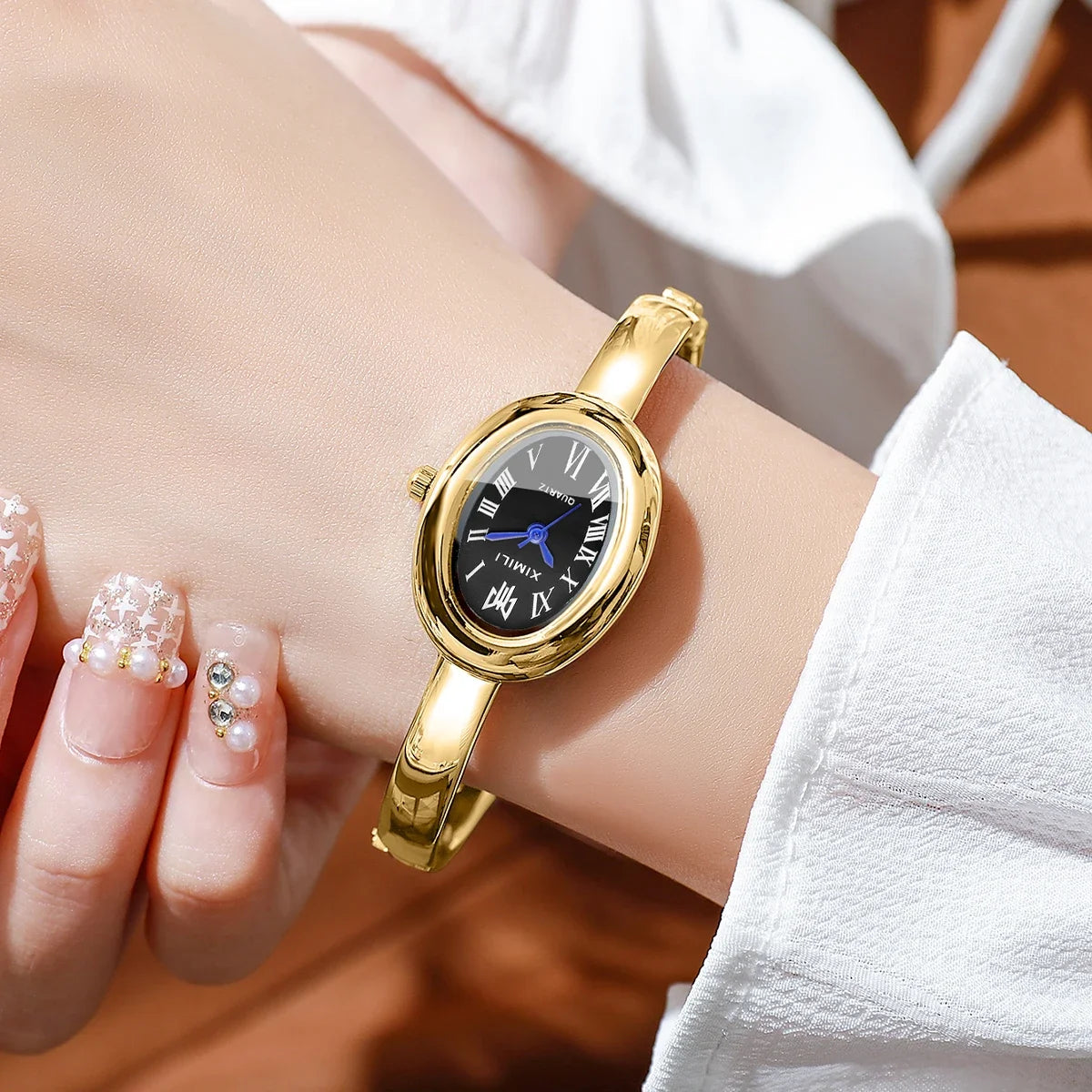 Oval Dial Bracelet Watch