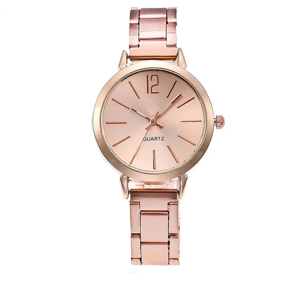 Women's Steel Strap Analog Quartz Watch