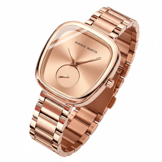 Women's Oval Rose Gold Minimalist Watch