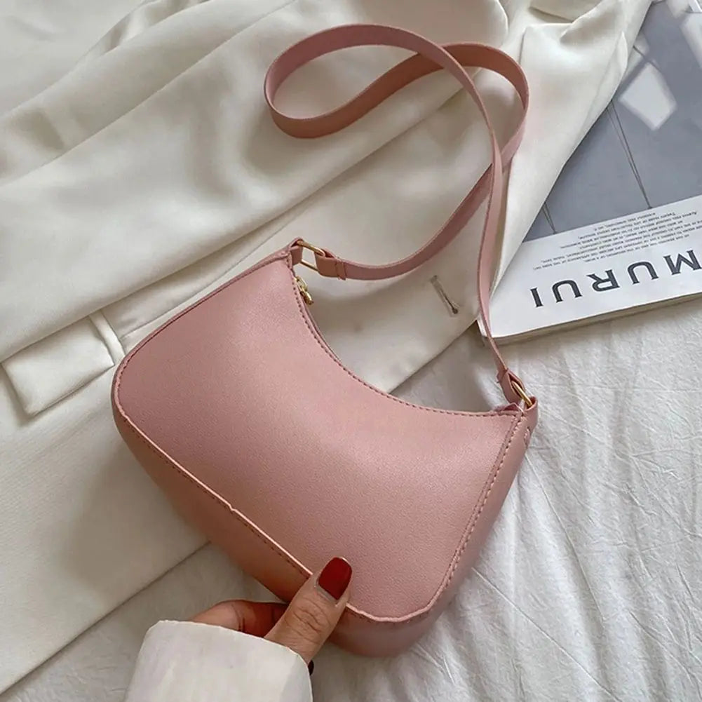 Retro PU Leather Hobo Bag