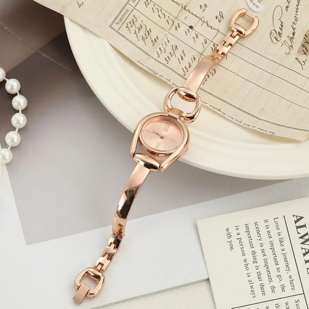 Women's Button Bracelet Quartz Watch
