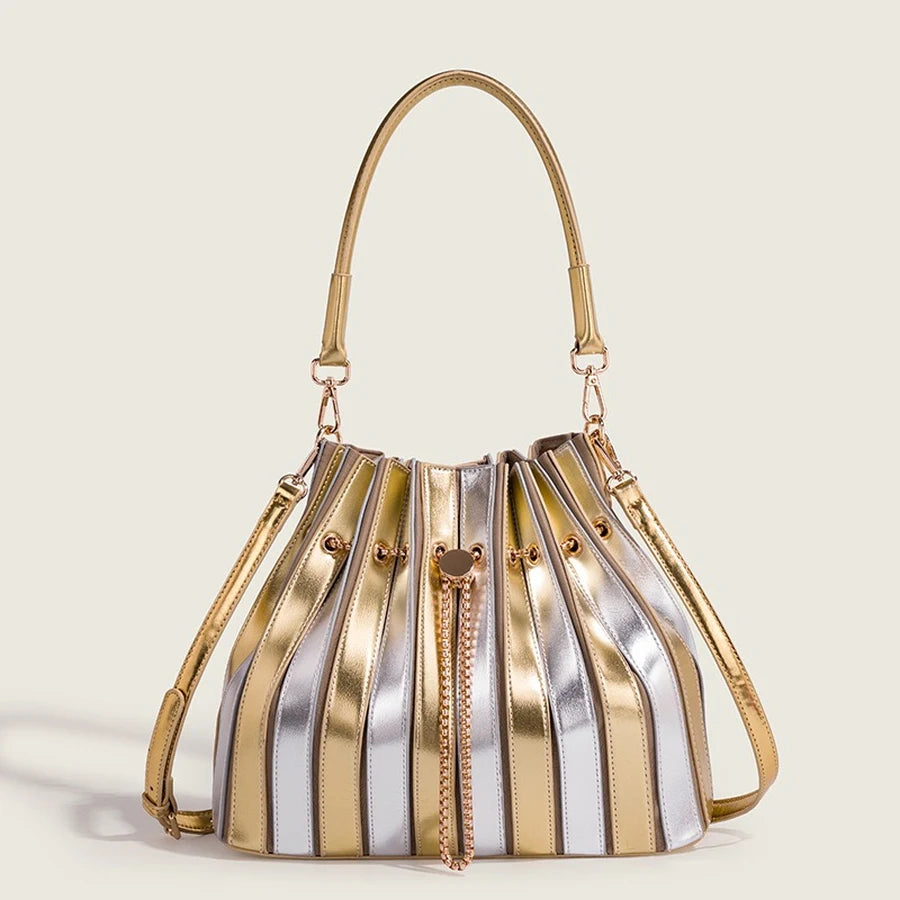 Pleated Shoulder Bag Luxury