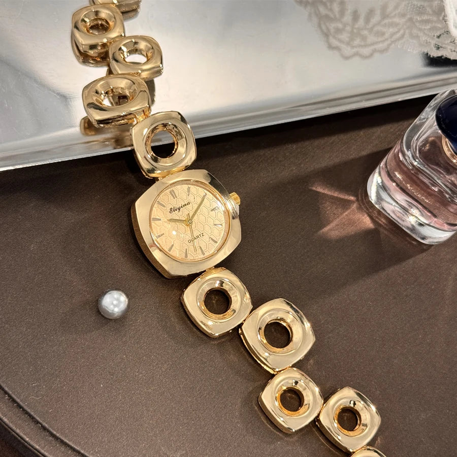 Square Chain Link Quartz Watch