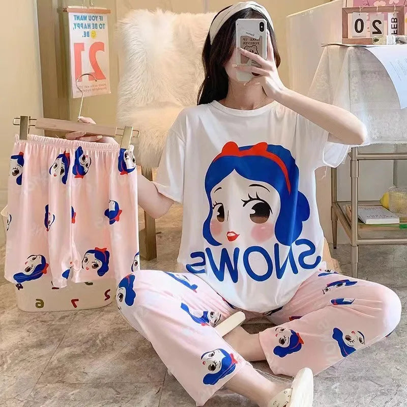 Women's Sweet Cartoon Pajama Set