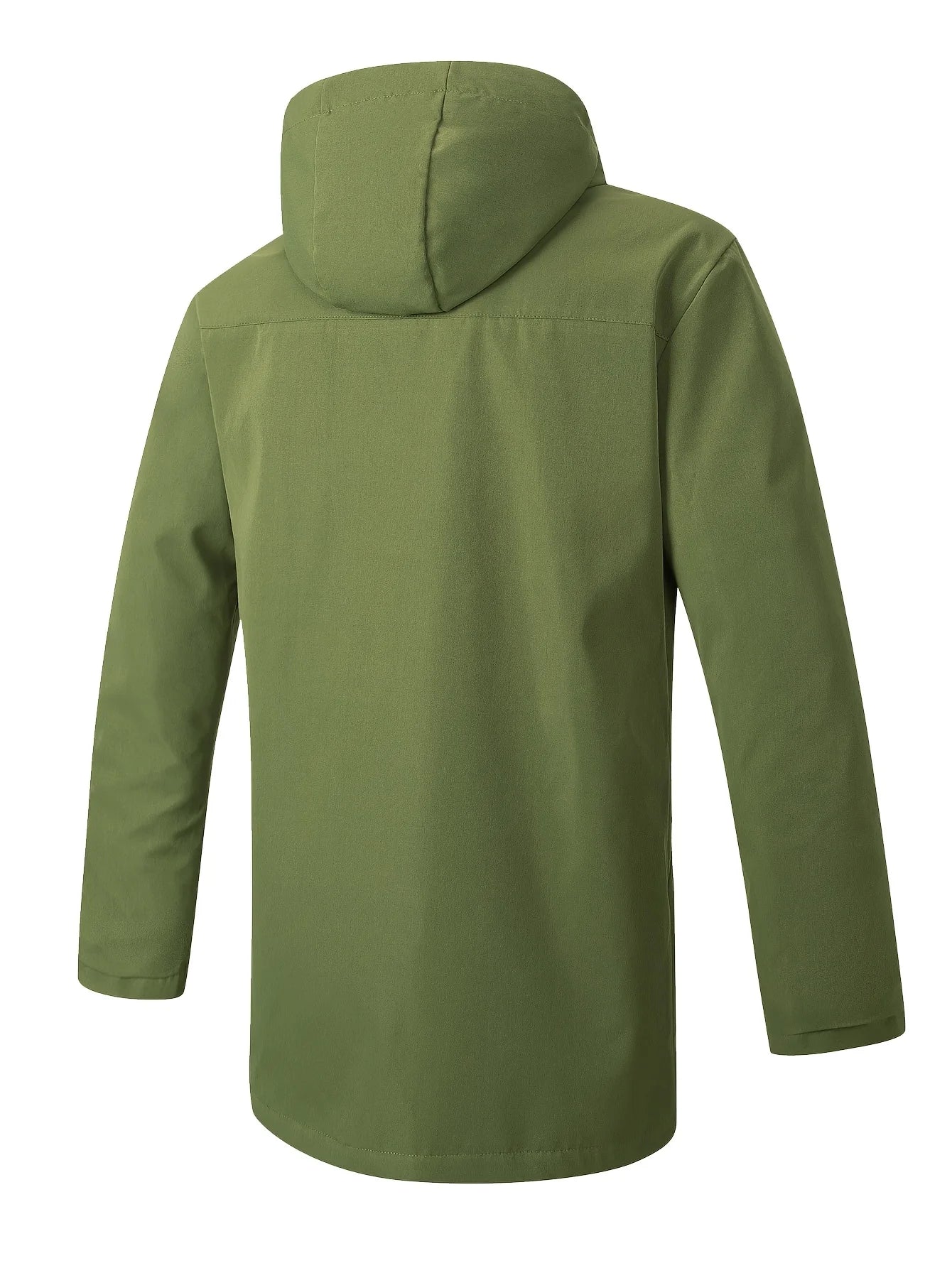 Solid Hooded Men Casual Jacket