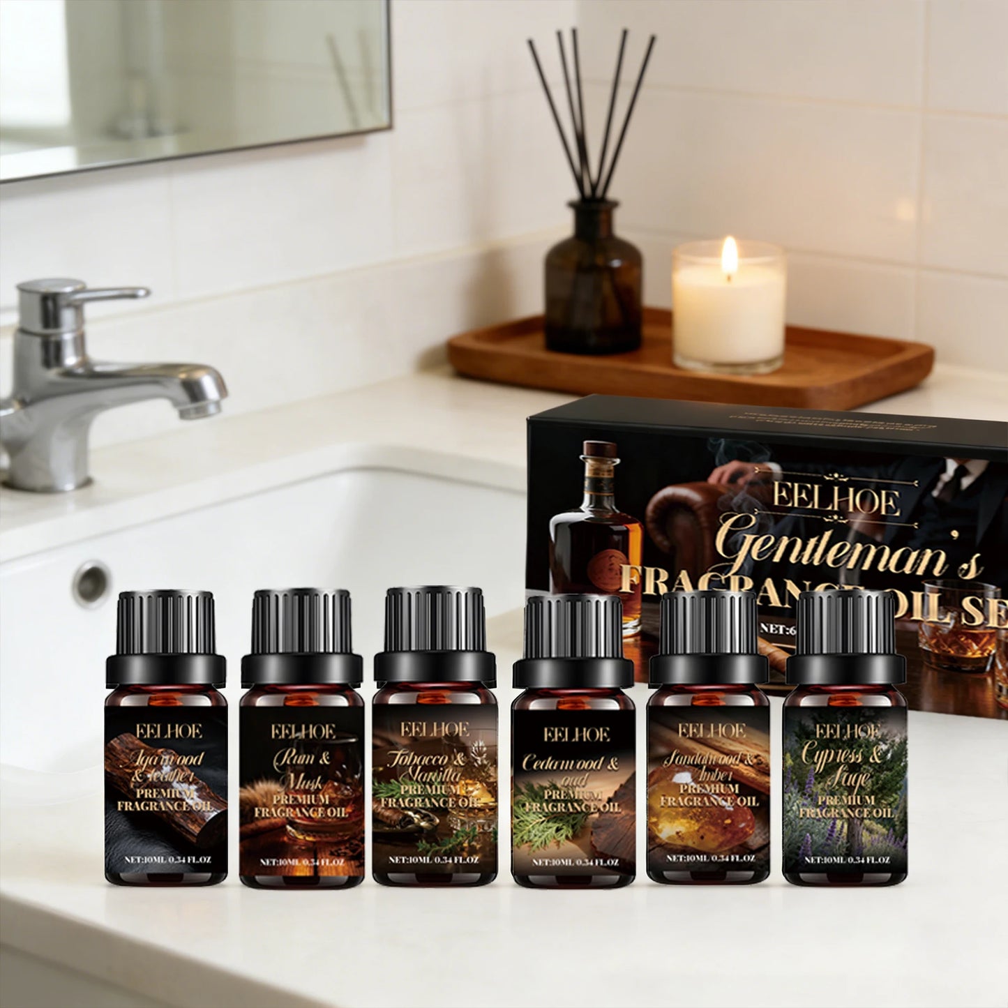 Plant Essential Oil Set 6 Scents 10ml