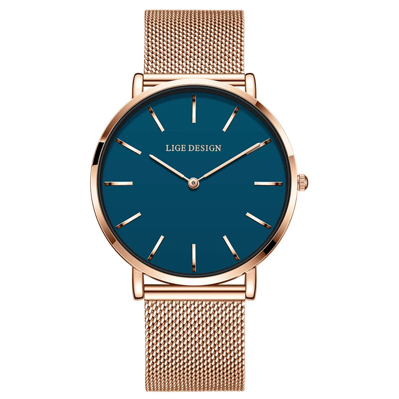 LIGE Classic Steel Ladies Watch