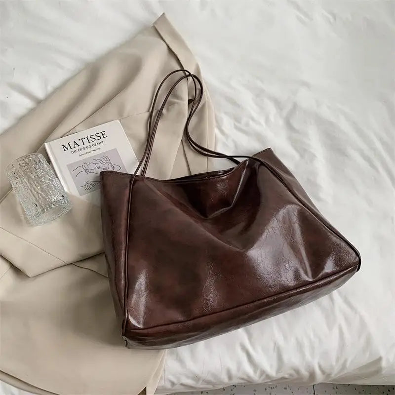 Soft PU Bucket Shoulder Bag