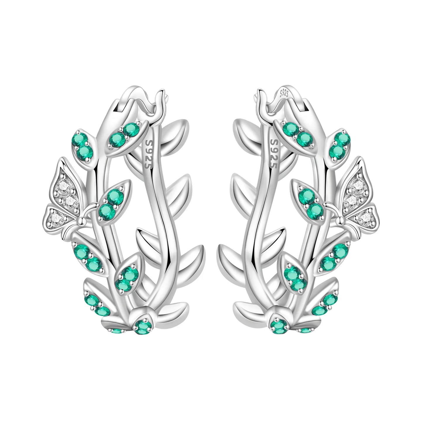 Women's S925 Silver Iris Hoop Earrings