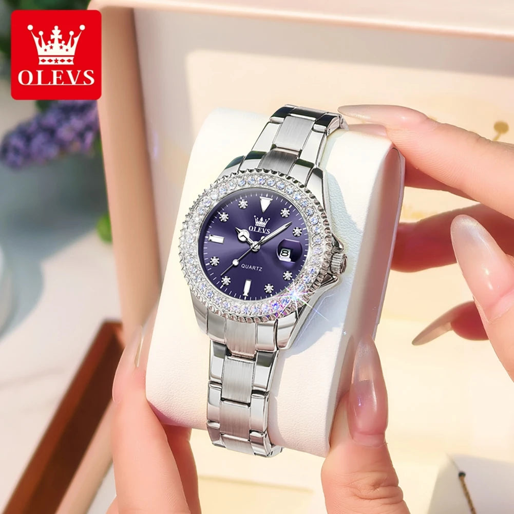 OLEVS Diamond Date Ladies Watch