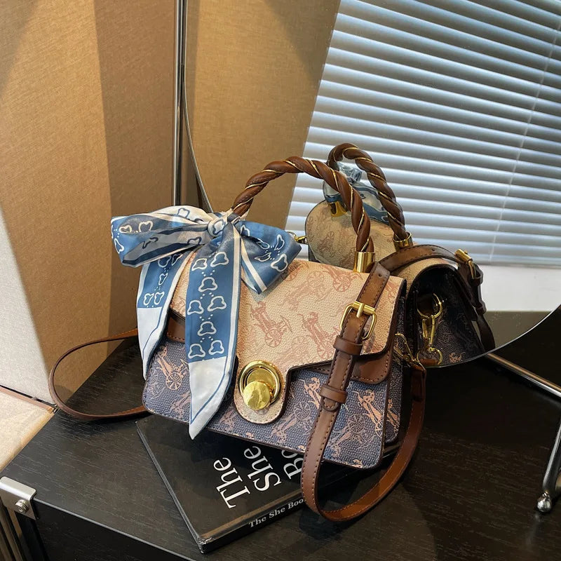 French Mini Square Crossbody Bag