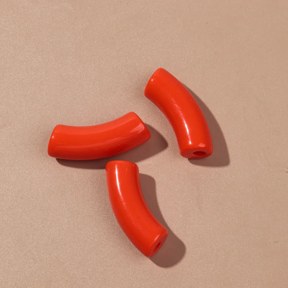 Acrylic Bamboo Tube Bead Set